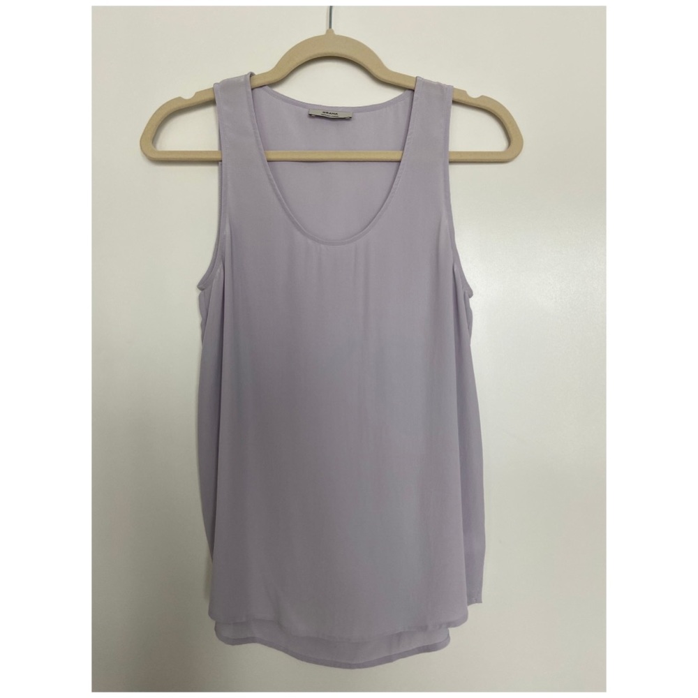 Grana Lilac Silk Tank Top XS